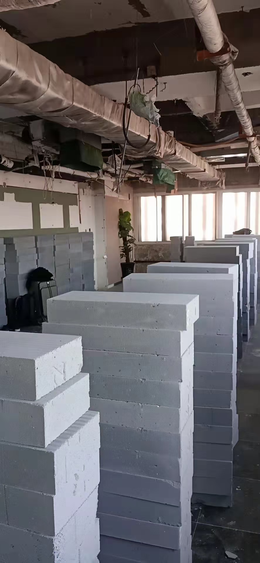 泡沫砖隔墙项目现场参考